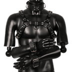 Harness, Cuff, Collar Bundle Black