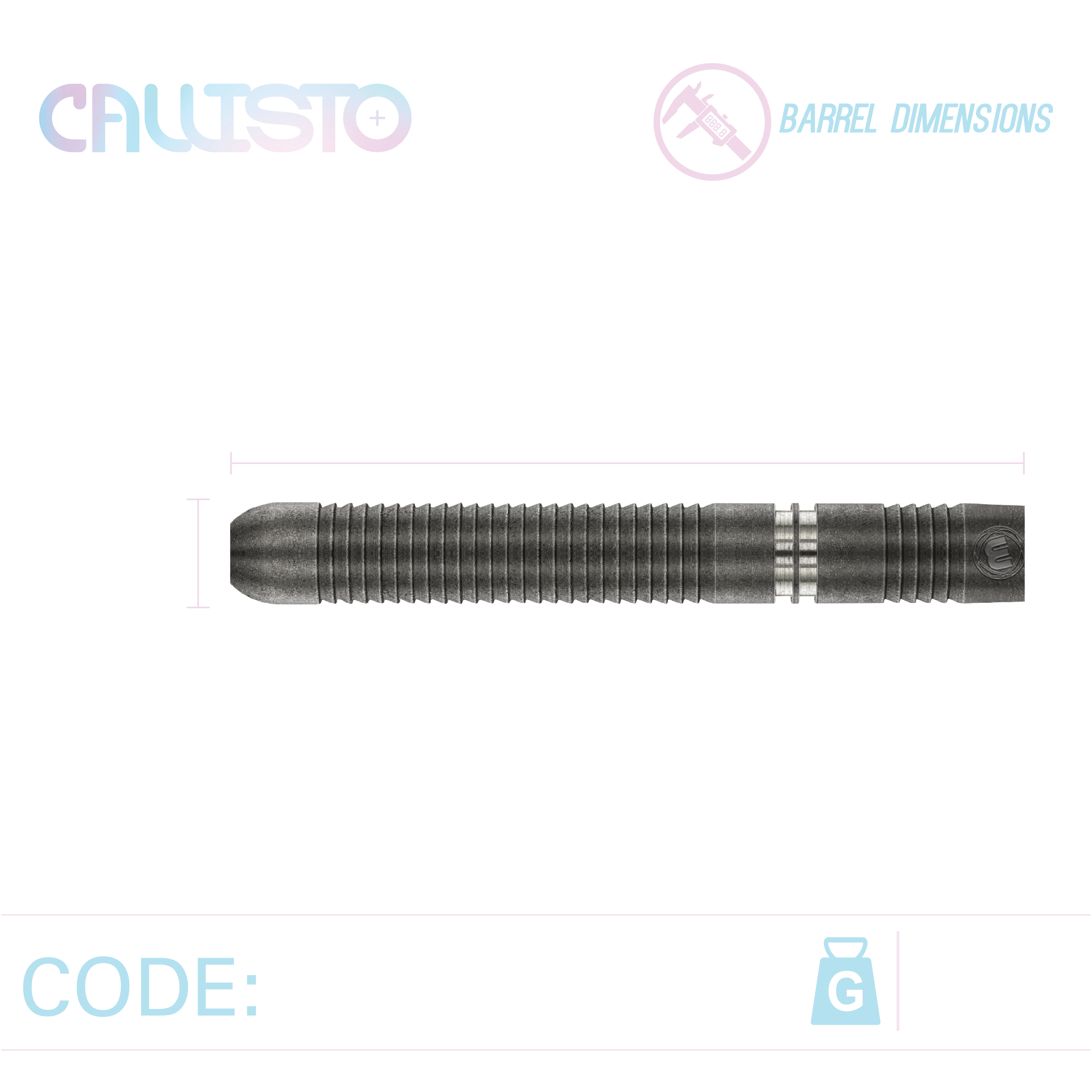 Winmau Callisto 1 90% Darts