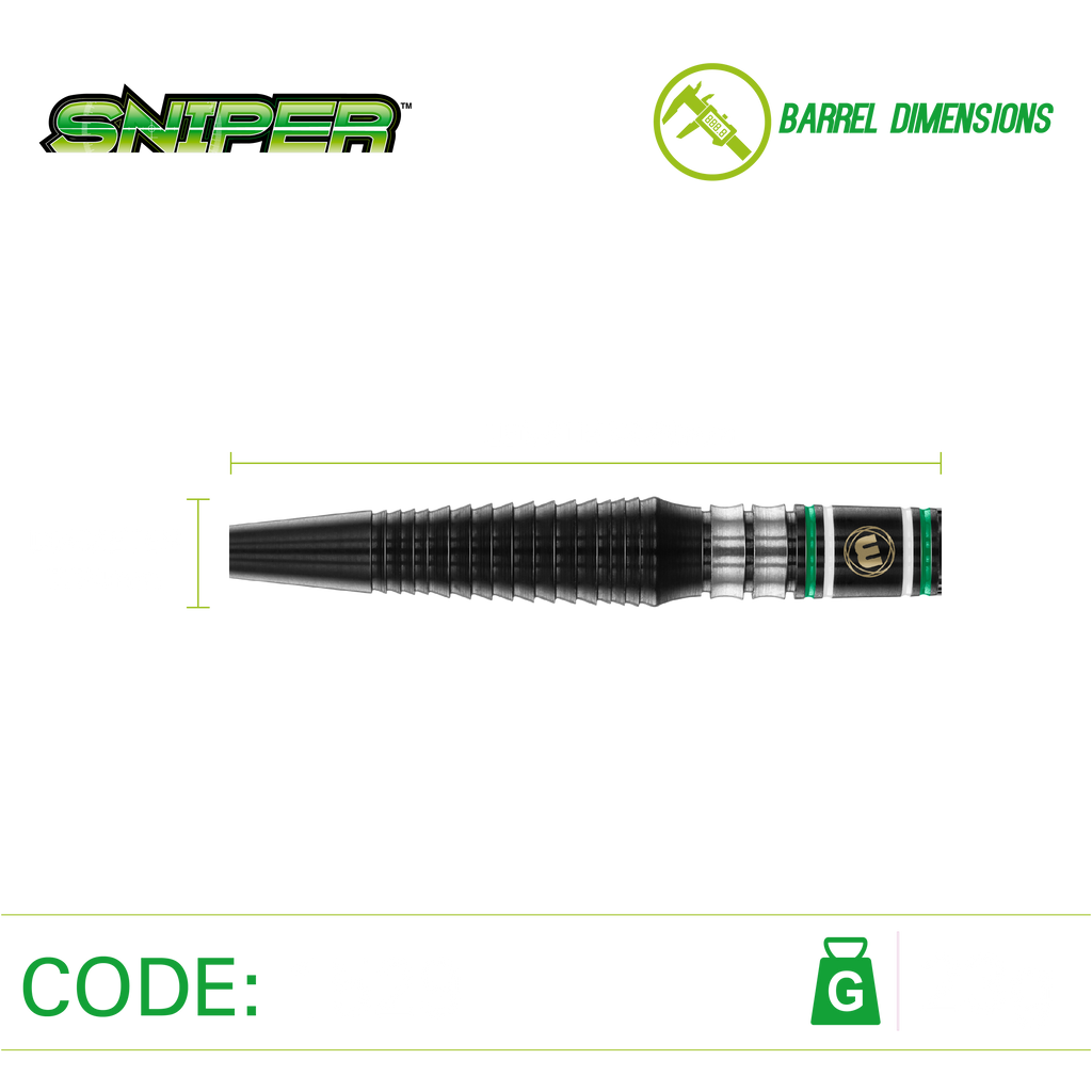 Winmau Sniper Black 90% Darts