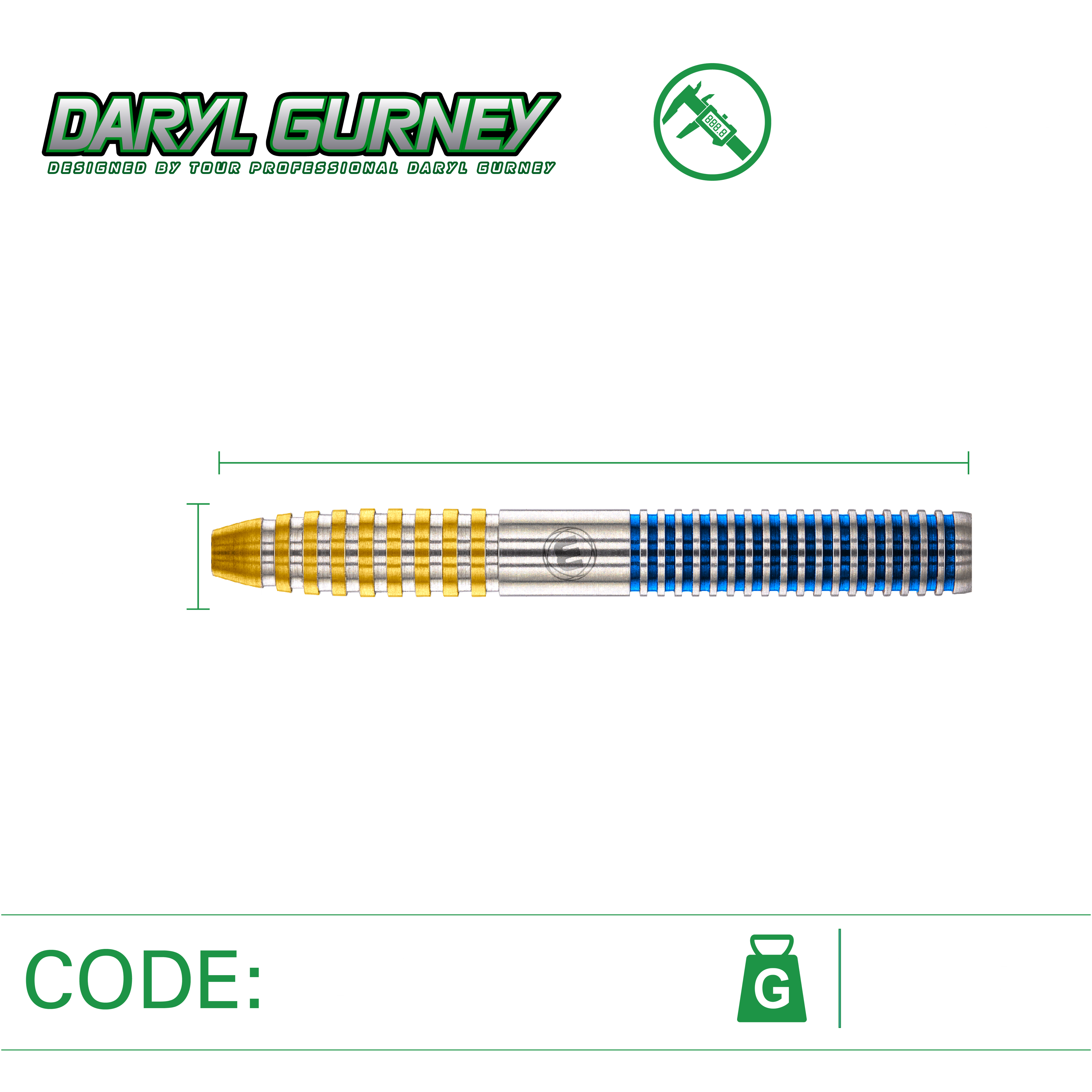 WINMAU Daryl Gurney SC 1.0 Series 90% Darts