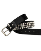 Studded Punk Style Leather Belt