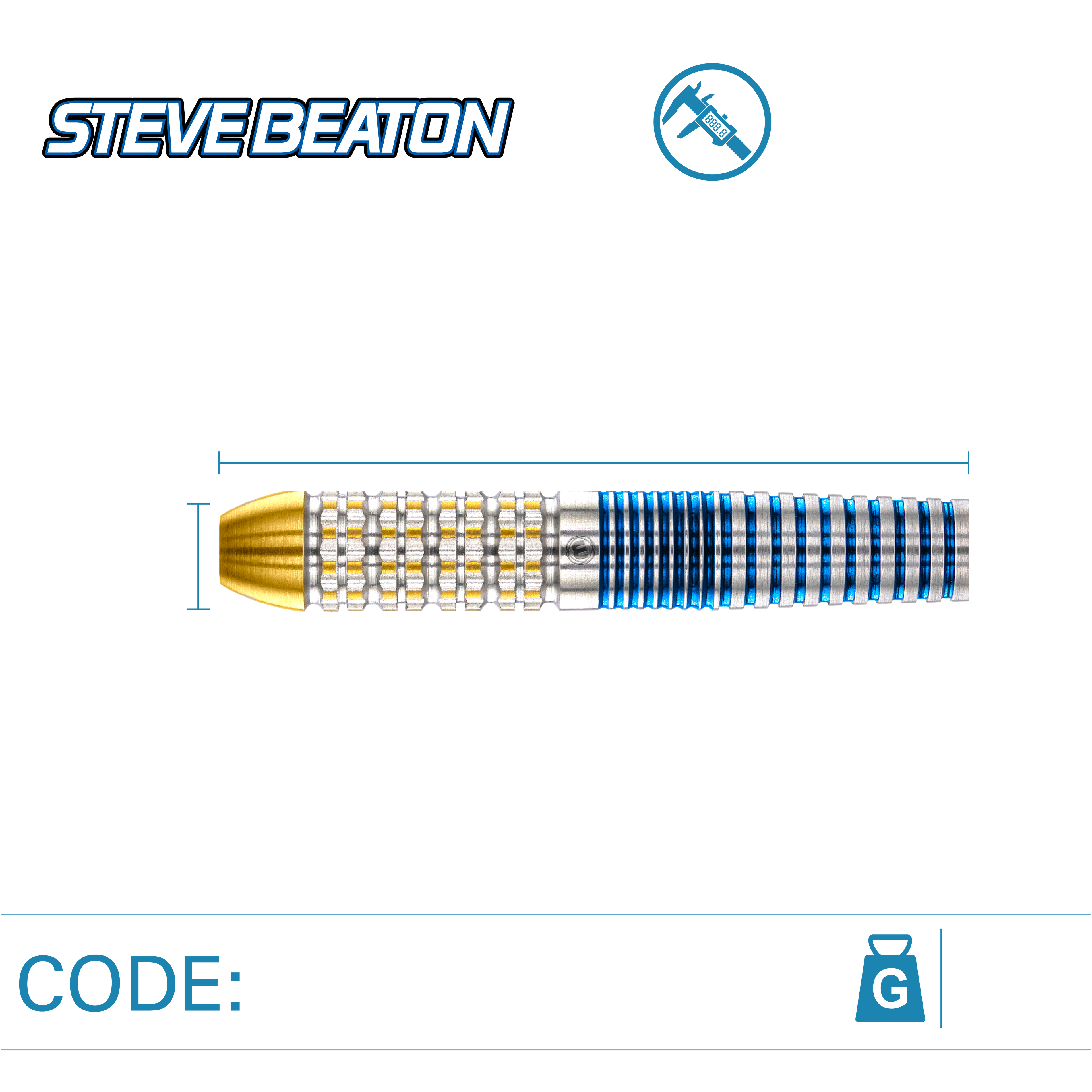 WINMAU Steve Beaton Legend Edition 90% Darts