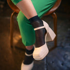 3 Pack Ladies 15 Denier 100% Nylon Ankle Highs - Sheer Lightweight Comfort