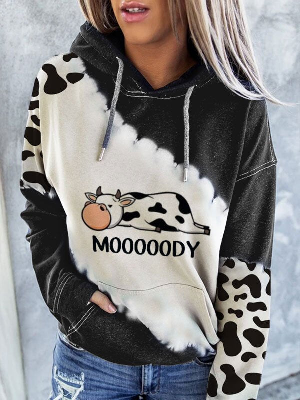 Korean style graffiti solid color loose pullover sweater