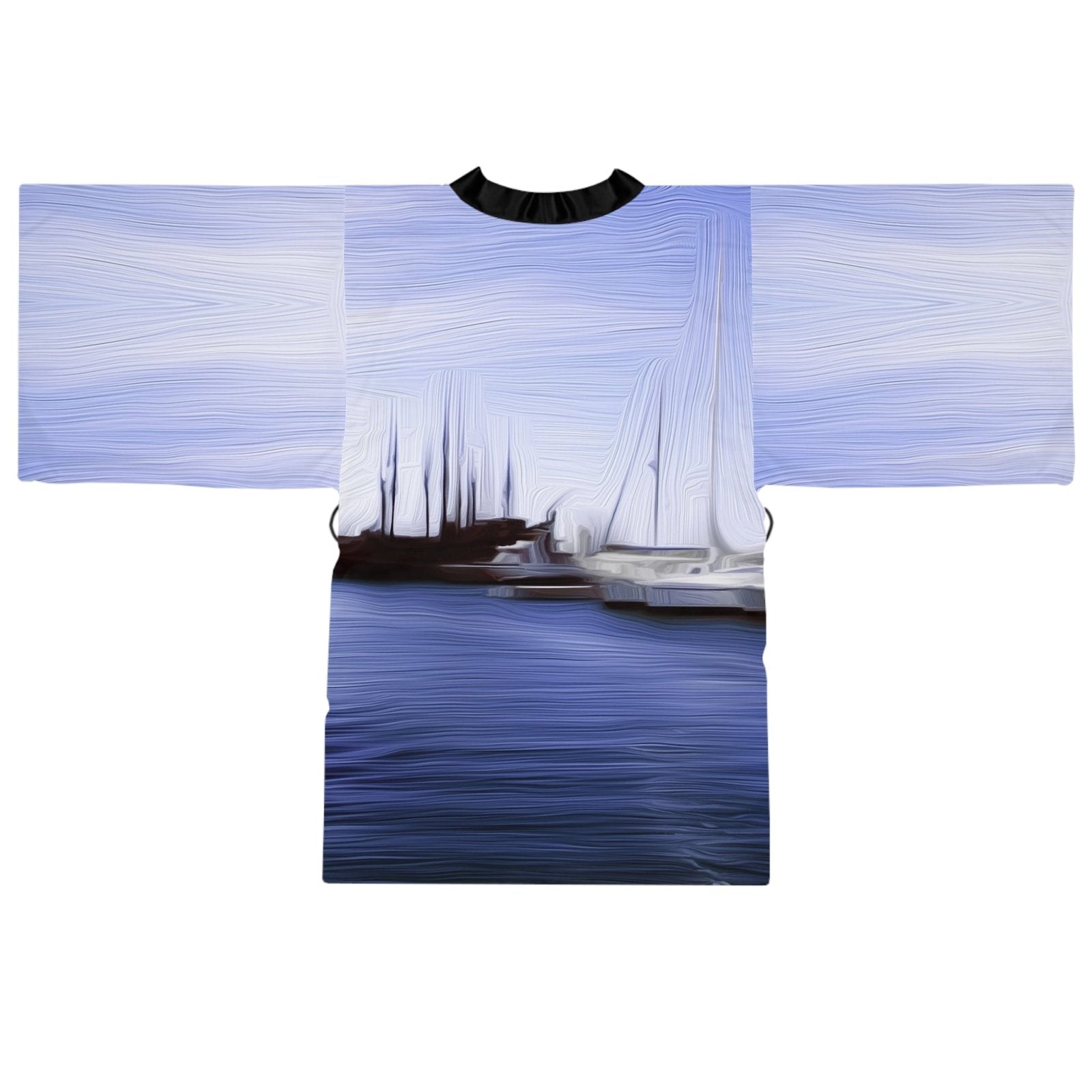 The Sleeping Yachts (at Afternoon) - Womens Kimono Robe