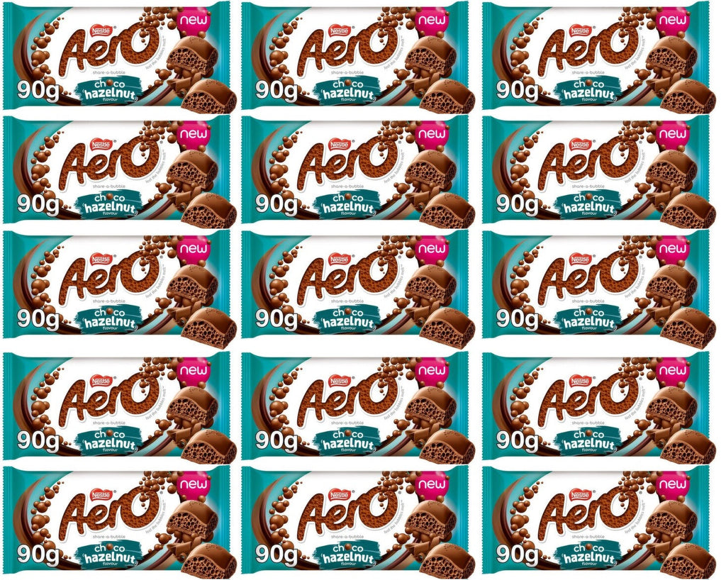15 x Aero Hazelnut Block - 90GM