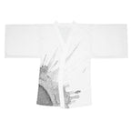 Watercolour Grey Splash - Womens Kimono Robe