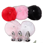 Lola - Bunny Tail Butt Plug - Metal Butt Plug - Anal Sex Toy
