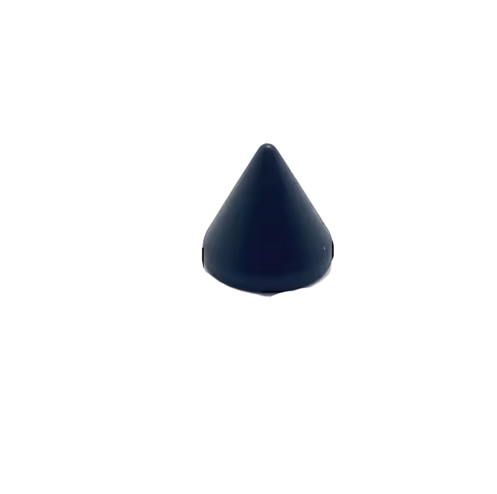 Metal Pup Hood Spikes 10 Pack Matte black 8x7.5mm