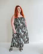 Zuri Multicolour Zebra Twirl Print Multifunctional Maxi Skirt