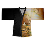 Half Black Half Gāolàng - Womens Kimono Robe