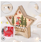 Christmas Decorations Made of Wood and Trees