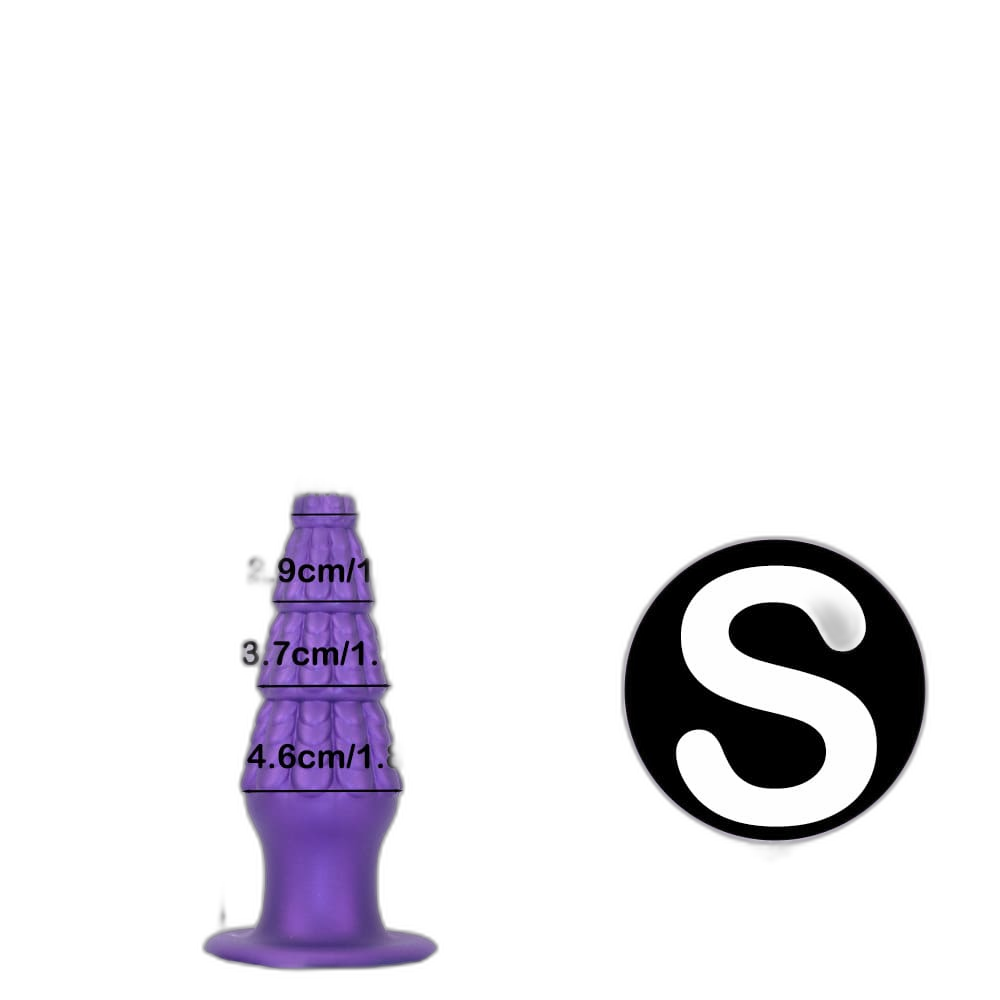 Christmas Tree Dildo - Silicone Butt Plug with Unique Layered Design - 3 Sizes