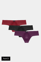 3 Pack CHEEKY Thong Briefs