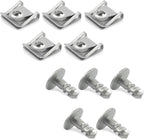 VAG Engine Undertray Fastener Kit - Turn Screws & Speed Nuts for Splash Shield 8D0805960