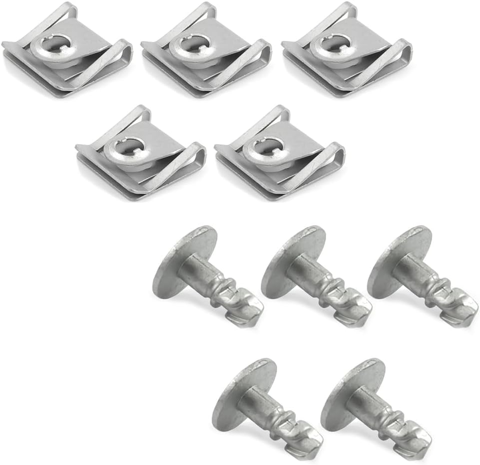 VAG Engine Undertray Fastener Kit - Turn Screws & Speed Nuts for Splash Shield 8D0805960