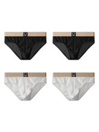 4-pack Men's Anti-Chafing Odor-Control Comfy Waistband Briefs