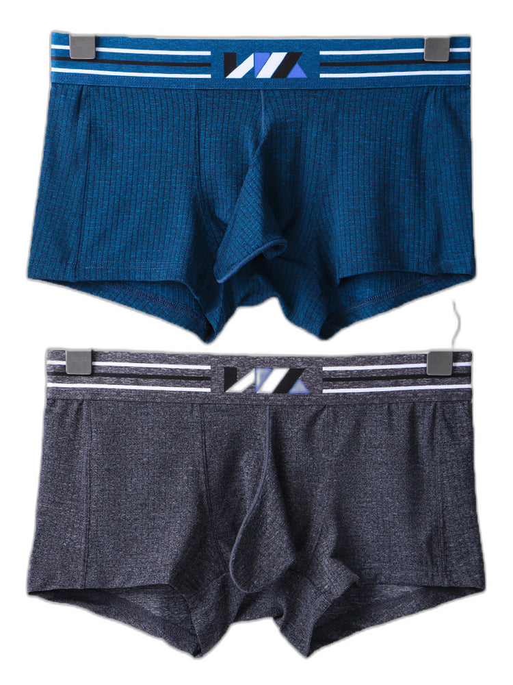 2 Pack Separated Pouch Comfy Mens Boxer Briefs