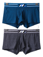 2 Pack Separated Pouch Comfy Mens Boxer Briefs