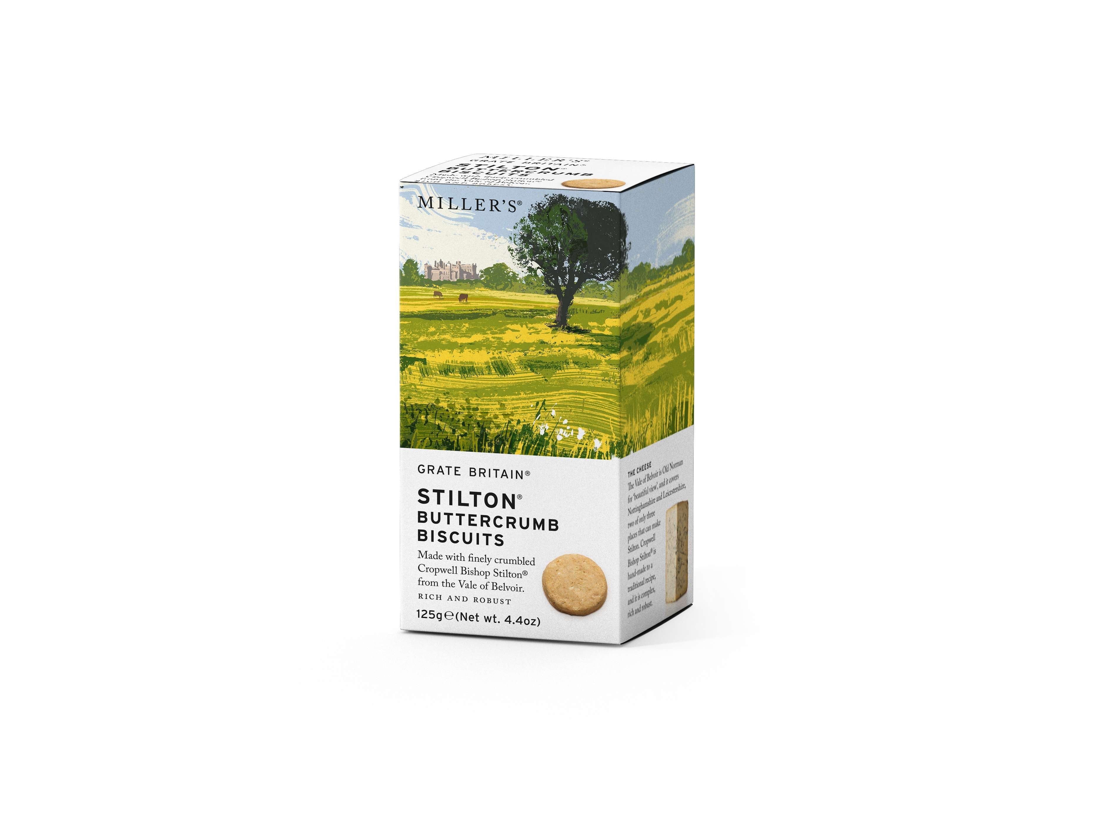 Grate Britain Stilton Buttercrumb Biscuits - 125g