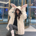 Girly Feeling Thickened Hooded Sweater Women Autumn And Winter