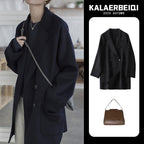 New High-End Temperament Woolen Coat Trench Coat