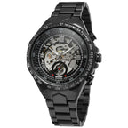 Steel Hollow Automatic Mechanical Watch