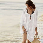 Oversized Loose Bikini Swimsuit Outer Coverall Beach Sunscreen Coverall