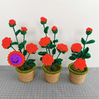 Handmade Sunflower Rose Flower Plush Plant Home Bedroom Decoration Christmas Valentine's Day Gift