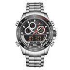 Lingxiang 9188 Men'S Watch Sports Electronic Watch Steel Band Quartz Men'S Watch Foreign Trade Watch