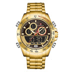 Lingxiang 9188 Men'S Watch Sports Electronic Watch Steel Band Quartz Men'S Watch Foreign Trade Watch