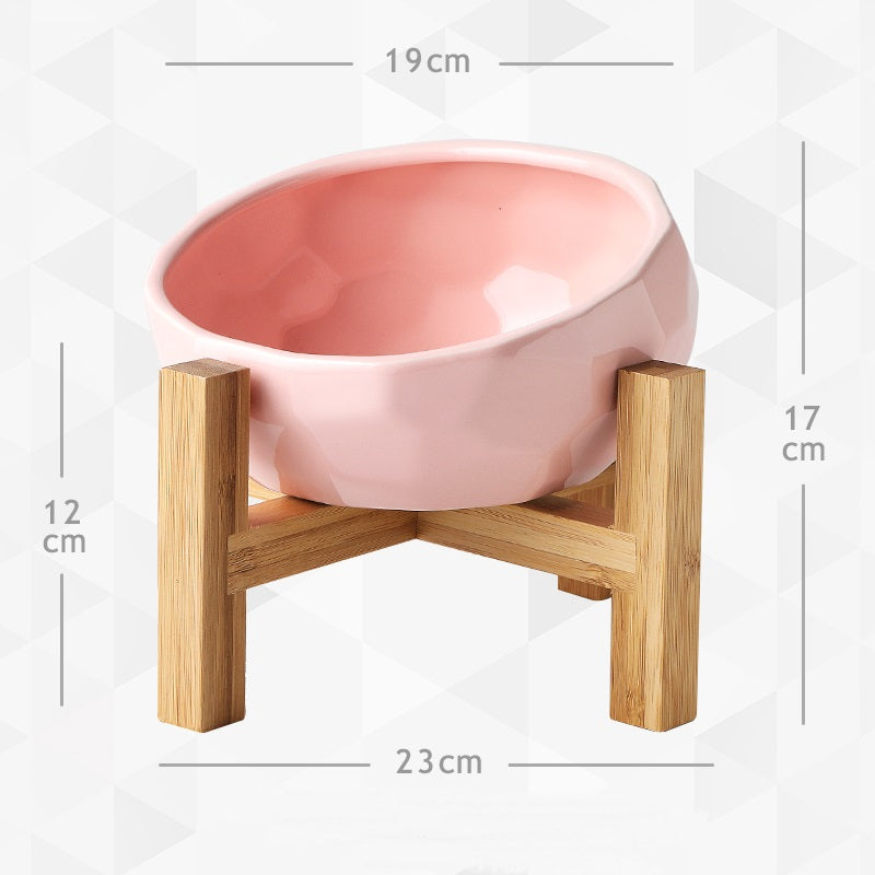 Ceramic Cat Food Bowl Protects The Cervical Spine