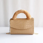 Fashion Stone Pattern Plush Handbag
