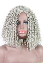 African Small Curls Mechanism Rose Inner Net Middle-Aged And Elderly Short Curly Hair