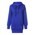 Women's hooded loose long sleeve thick sweater