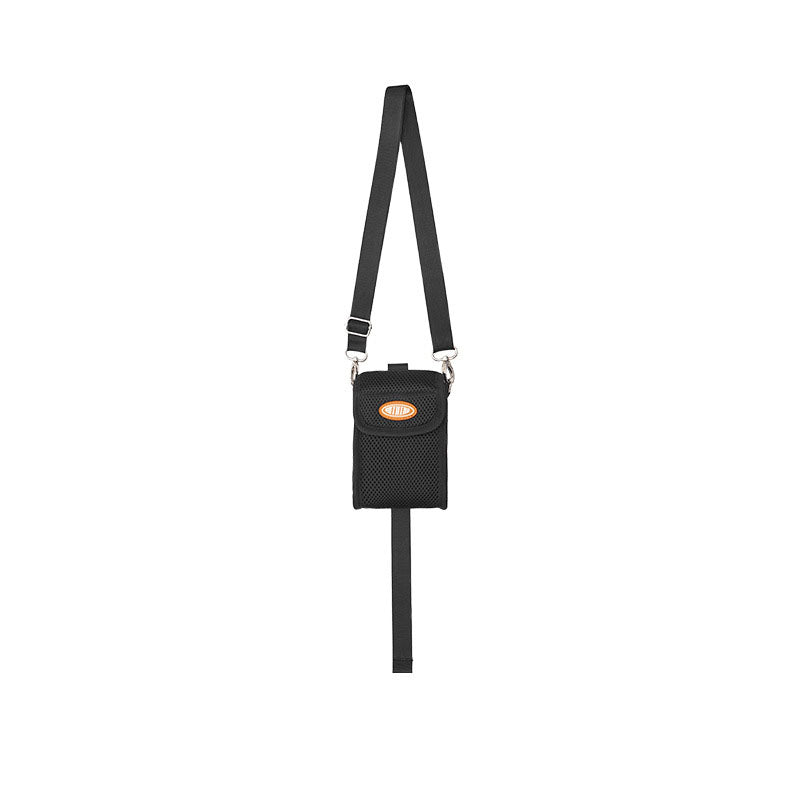 Ribbon Stitching Mesh One-shoulder Messenger Mobile Phone Bag