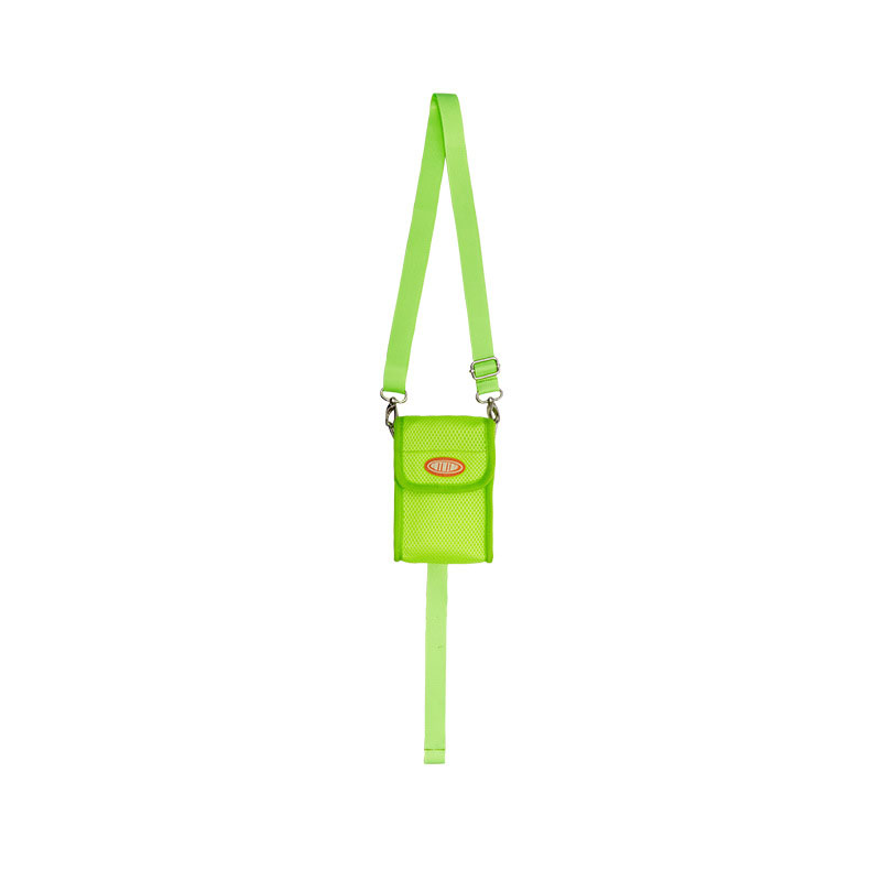 Ribbon Stitching Mesh One-shoulder Messenger Mobile Phone Bag