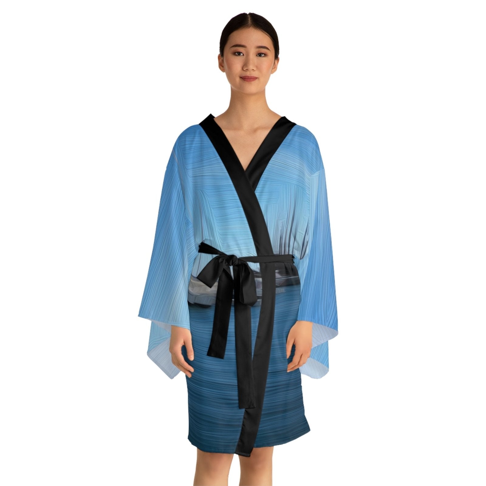 The Sleeping Yachts (at Morning) - Womens Kimono Robe