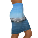 The Sleeping Yachts (at Morning) - Womens Pencil Skirt