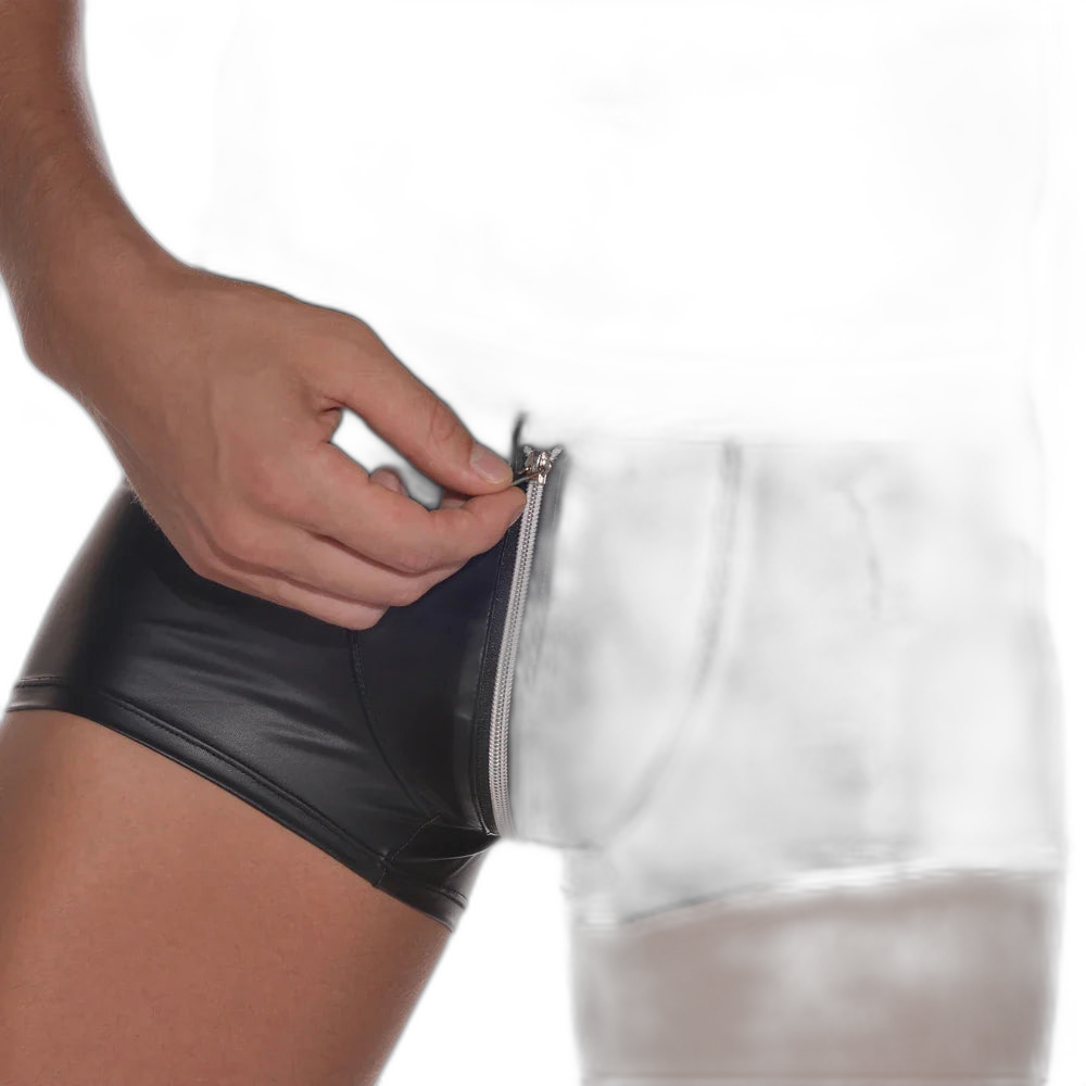 Latex Zip Fetish Boxers