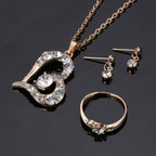 Heart Pendant Jewellery Set
