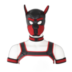 Beta Puppy Play Set - Pup Hood & BDSM Collar & Chest Harness
