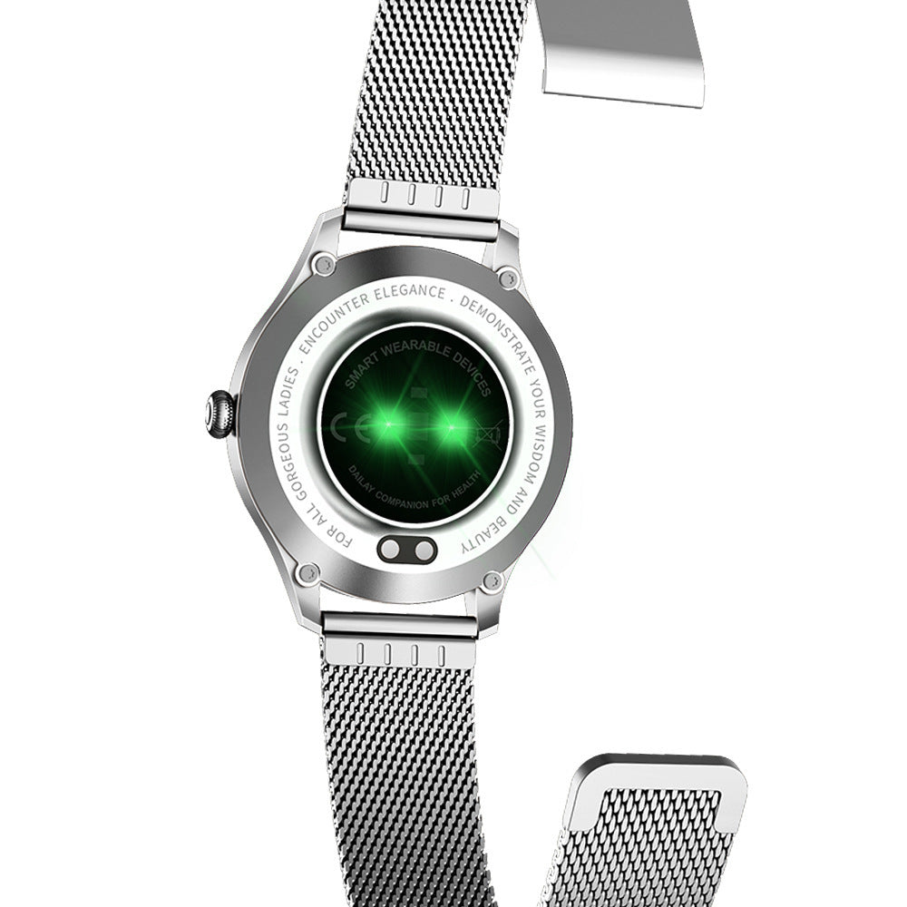 KW10 Pro Women's Smart Watch - Luxury Steel Fitness Tracker with Heart Rate Monitor