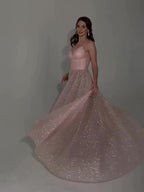Sequined Backless Evening Dress