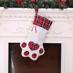 Dog paw Christmas stocking