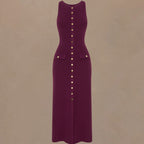 Knitted Elegant Sleeveless Dress For Women