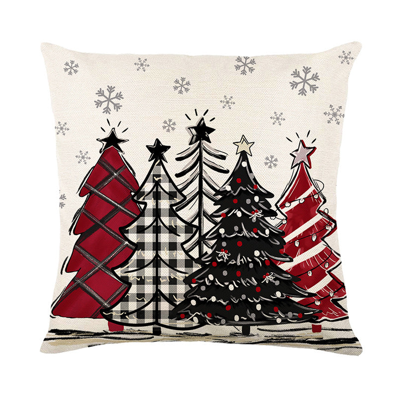 Christmas Cushion Cover Pillowcase Merry Christmas Decor For Home Xmas Ornament Happy NewYear Gift