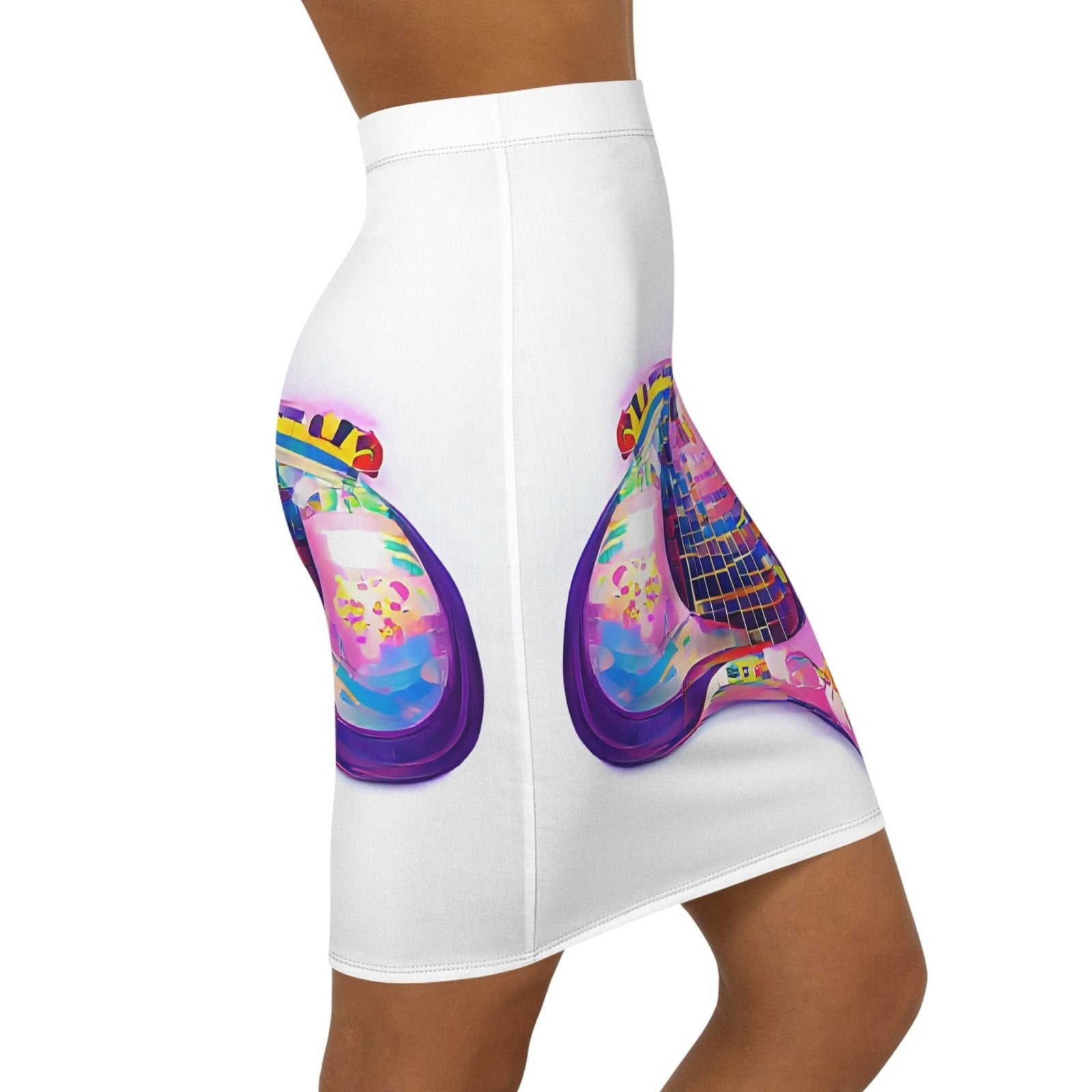 Hippie Guitar - Womens Pencil Skirt