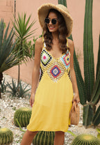 Crocheted Suspender Dress Boho