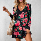 Personality Deep V Neck Casual Fashion Dress